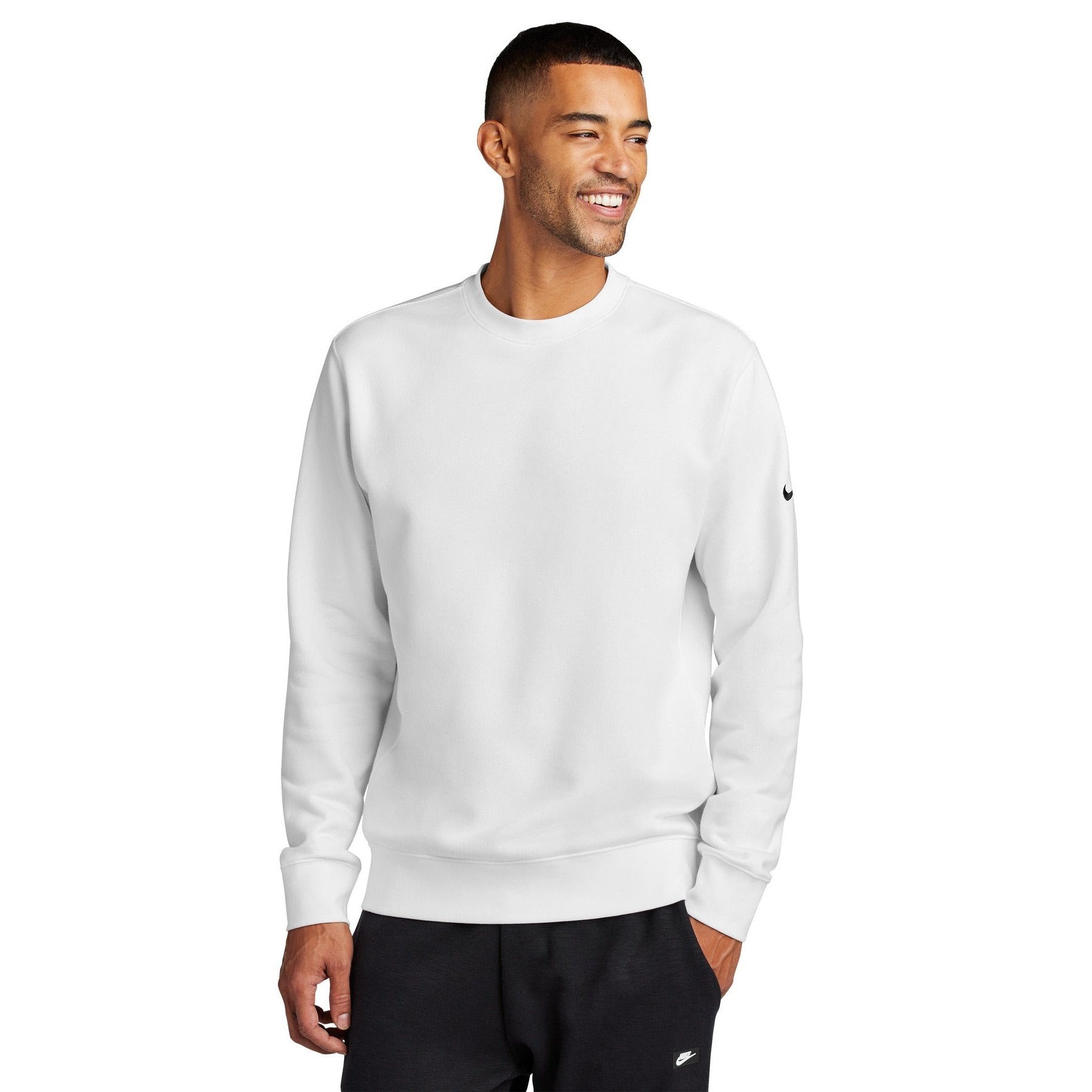 Nike-Nike Club Fleece Sleeve Swoosh Crew NKFD9863-MedTech-6